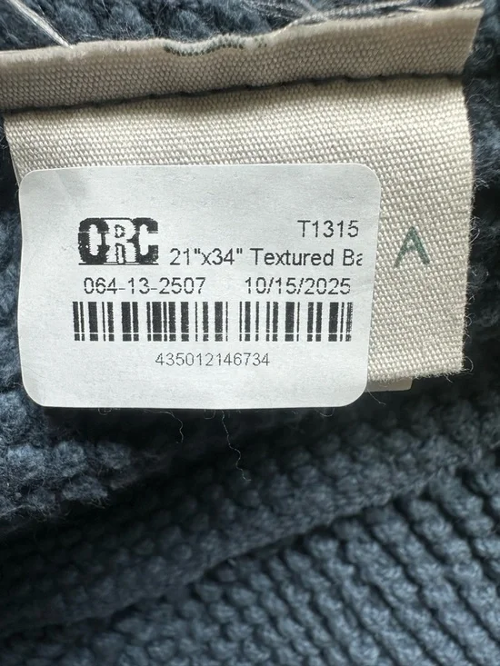 Casaluna Textured Bath Mat Rainstorm Blue Rug - Picture 6 of 8